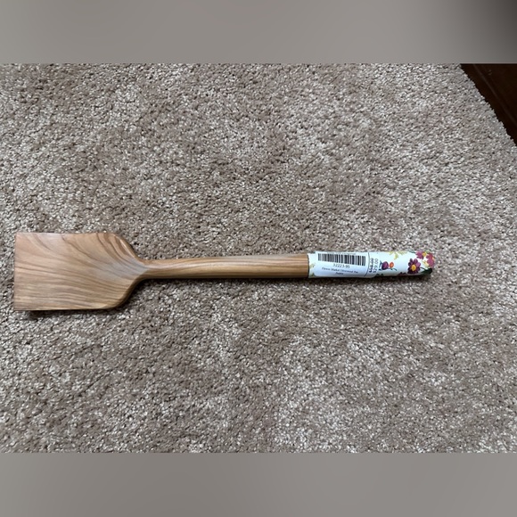 MacKenzie Childs Flower Market Olivewood Pan - Picture 2 of 5